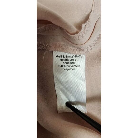 Maurices Women's Size Small Pink Sheer Chiffon Sleeveless V Neck Pullover Blouse - Picture 8 of 8
